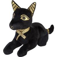 Pluche zwarte anubis knuffel - 20 cm - Anubisen Egyptische goden - dieren knuffels