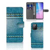Samsung S10 Lite | Wallet Case | met Pasjes | Jeans