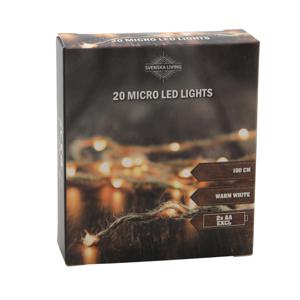 Kerstverlichting - 20 leds - sfeerverlichting - batterij - 100 cm