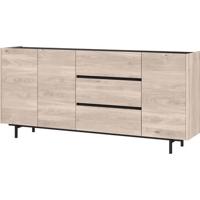 Germania Cantoria Eiken | Zwart Dressoir 3-Deuren 3-Lades