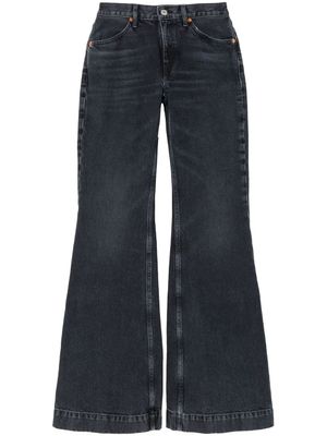 RE/DONE jean évasé '70s à taille mi-haute - Noir
