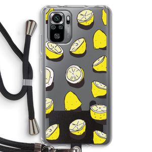 When Life Gives You Lemons...: Xiaomi Redmi Note 10S Transparant Hoesje met koord
