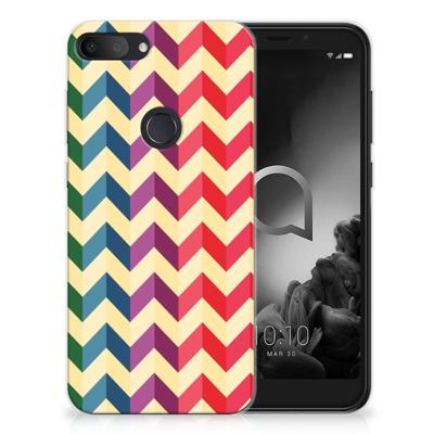 Alcatel 1S (2019) | TPU bumper | Zigzag Multi Color Alcatel 1S (2019) | TPU bumper | Zigzag Multi Color