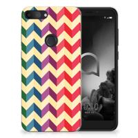 Alcatel 1S (2019) | TPU bumper | Zigzag Multi Color