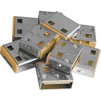 LINDY USB-A-poortslot USB-Lock Set van 10 stuks Oranje Zonder sleutel 40463
