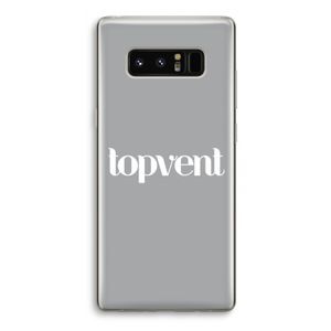 Topvent Grijs Wit: Samsung Galaxy Note 8 Transparant Hoesje