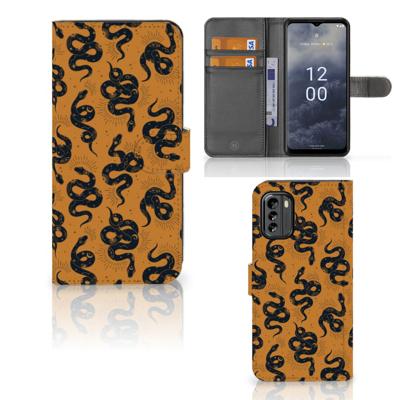 Telefoonhoesje | Met pasjeshouder | voor Nokia G60 Snakes