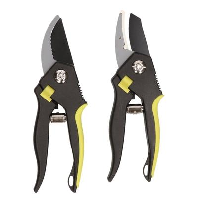 Snoeischaren - 2x st - geel - 20 cm - tuingereedschap heggenscharen - snoeien