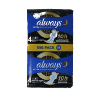 Always Maandverband ultra secure night 18 Stuks
