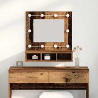 Spiegelkast met plank Oud hout 60 x 31,5 x 62 cm Bewerkt hout