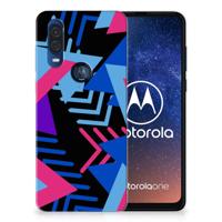 Motorola One Vision | TPU Hoesje | Funky Triangle