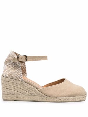Castañer espadrilles compensées Carol - Tons neutres