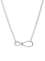 TANE México 1942 knot-detailing polished-finish necklace - Argent