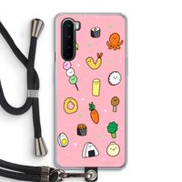 Happy bento friends: OnePlus Nord Transparant Hoesje met koord
