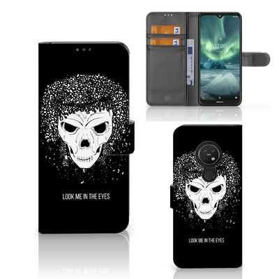 Telefoonhoesje met Naam Nokia 7.2 | Nokia 6.2 Skull Hair Telefoonhoesje met Naam Nokia 7.2 | Nokia 6.2 Skull Hair
