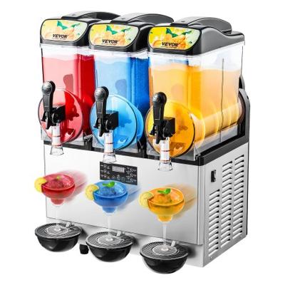 VEVOR Commerciële Slushy Machine 15Lx3 Margarita Smoothie Bevroren Drankmaker