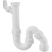Riko Universele Sifon - Wasmachine Aansluiting - 1½ inch x 40 mm - Wit