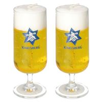 Bierglas kaars - 2x - Duits bier - H18 cm - funny gadget - Bierkaars - caderau - bierliefhebber