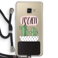 I love cacti: Samsung Galaxy A3 (2016) Transparant Hoesje met koord