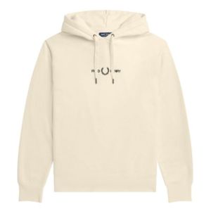 Fred Perry - Embroidered Hooded Sweater - Ecru