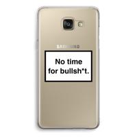 No time: Samsung Galaxy A5 (2016) Transparant Hoesje