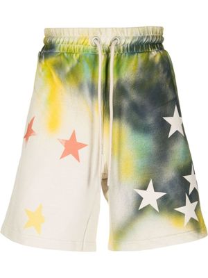 Palm Angels short de sport Star Sprayed - Tons neutres