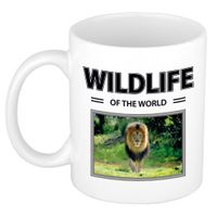 Leeuw mok met dieren foto wildlife of the world