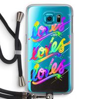 Loves: Samsung Galaxy S6 Transparant Hoesje met koord