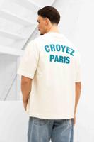 Croyez Paris Knit T-Shirt Heren Gebroken Wit - Maat M - Kleur: Gebroken Wit | Soccerfanshop
