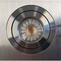 Inbouw Spotlamp Sanimex 92x73 mm Inclusief Armatuur en Gu10 4 Watt Aluminium Geborsteld (3 stuks) - thumbnail