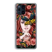 Lady Moth: Oppo Find X3 Transparant Hoesje