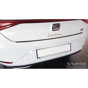 Zwart RVS Bumper beschermer passend voor Seat Leon IV HB 5-deurs 2020- AV245245