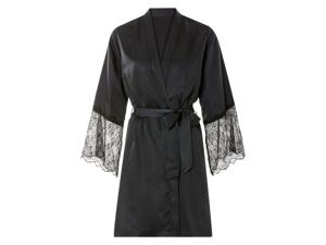 esmara Satijnen dames kimono (Zwart, M (40/42))