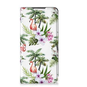 Samsung Galaxy S22 Hoesje maken Flamingo Palms