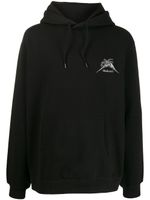 Maharishi hoodie Skull Tour en coton biologique - Noir