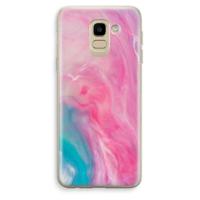 Roze explosie: Samsung Galaxy J6 (2018) Transparant Hoesje - thumbnail