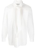 Saint Laurent Overhemd met strikkraag - Wit - thumbnail