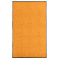 VidaXL Deurmat wasbaar 90x150 cm oranje