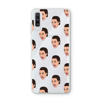 Ugly Cry Call: Samsung Galaxy A70 Transparant Hoesje