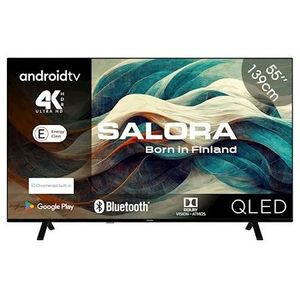 Salora 55QLED320 tv 139,7 cm (55") 4K Ultra HD Smart TV Wifi Zwart