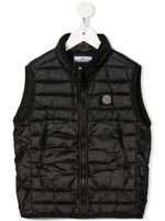 Stone Island Junior gilet à patch logo poitrine - Noir