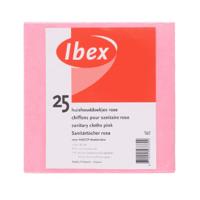 Viscose dweilen/schoonmaakdoekjes - 25x stuks - roze - hoog absorberend - 38 x 40 cm