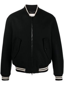 DRIES VAN NOTEN veste bomber en laine - Noir