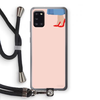 High heels: Samsung Galaxy A31 Transparant Hoesje met koord
