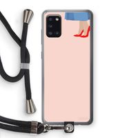 High heels: Samsung Galaxy A31 Transparant Hoesje met koord