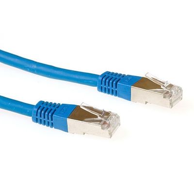ACT IB5300 LSZH SFTP CAT6A Patchkabel Blauw - 50 cm
