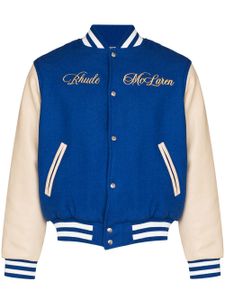 RHUDE x McLaren veste bomber colour block - Bleu