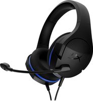 HyperX Cloud Stinger Core PS4 Headset Over Ear headset Gamen Kabel Zwart/blauw Volumeregeling, Microfoon uitschakelbaar (mute) - thumbnail