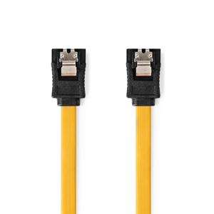 Nedis SATA Kabel | 6 Gbps | SATA 7-Pins Female | SATA 7-Pins Female | Vernikkeld | 1.00 m | Plat | PVC | Geel | Doos - CCGB73250YE10