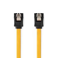 Nedis SATA Kabel | 6 Gbps | SATA 7-Pins Female | SATA 7-Pins Female | Vernikkeld | 1.00 m | Plat | PVC | Geel | Doos - CCGB73250YE10